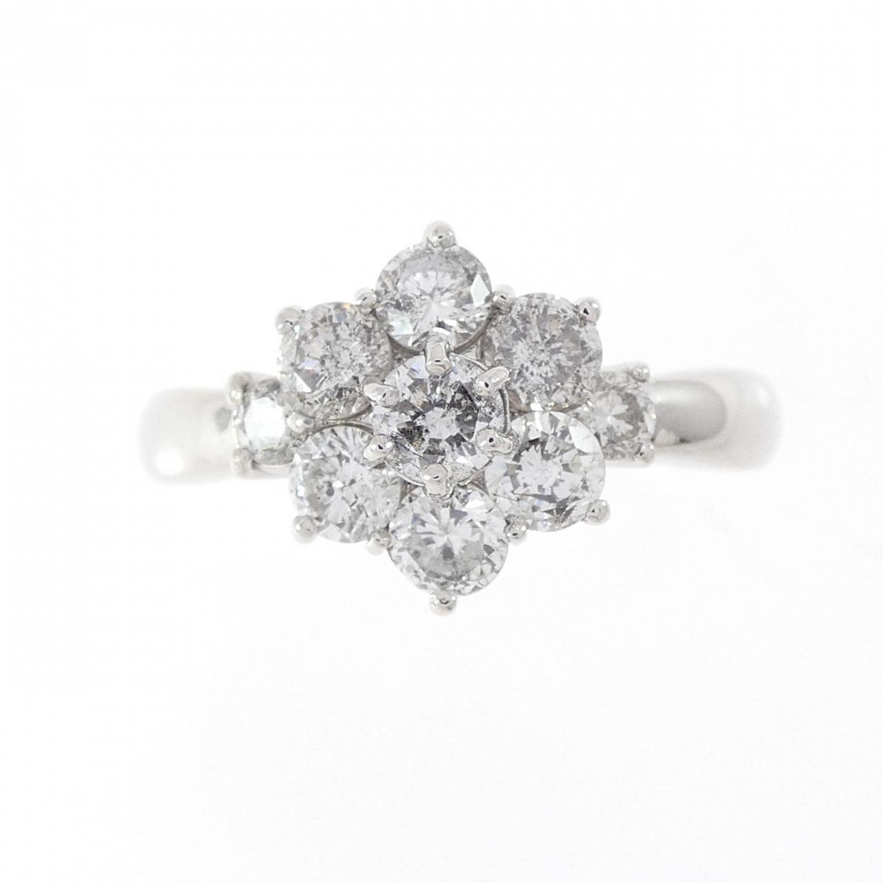 PT900 フラワー ダイヤモンド リング 1.00CT