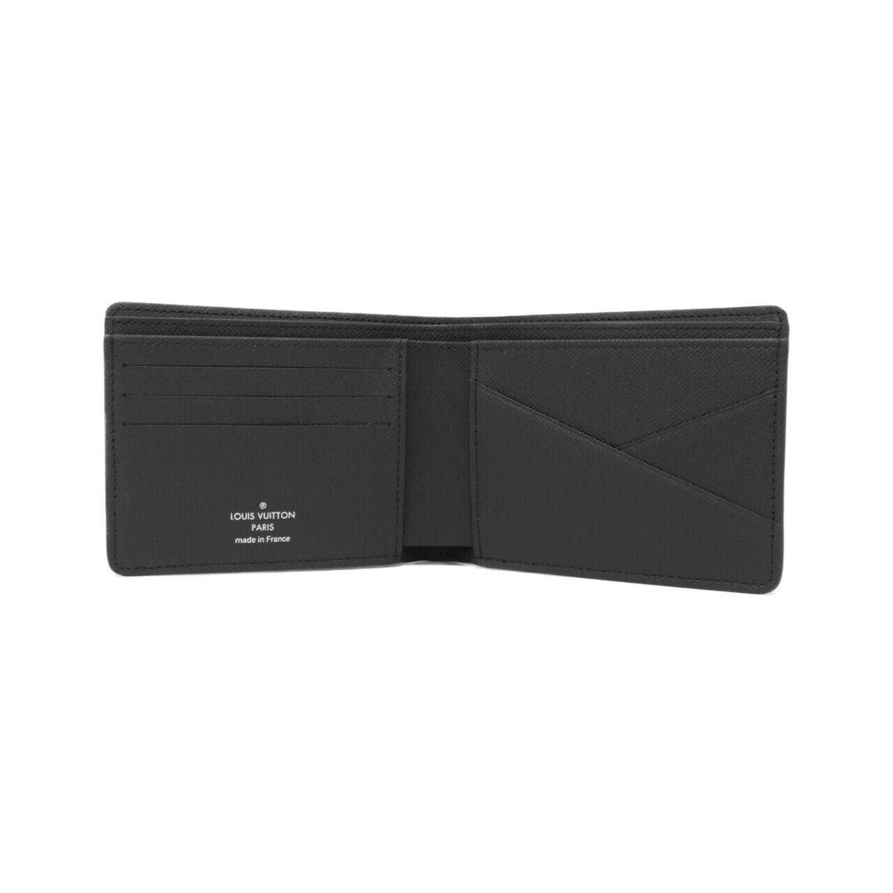 LOUIS VUITTON Monogram Eclipse Portefeuille Multiple M61695 Billfold