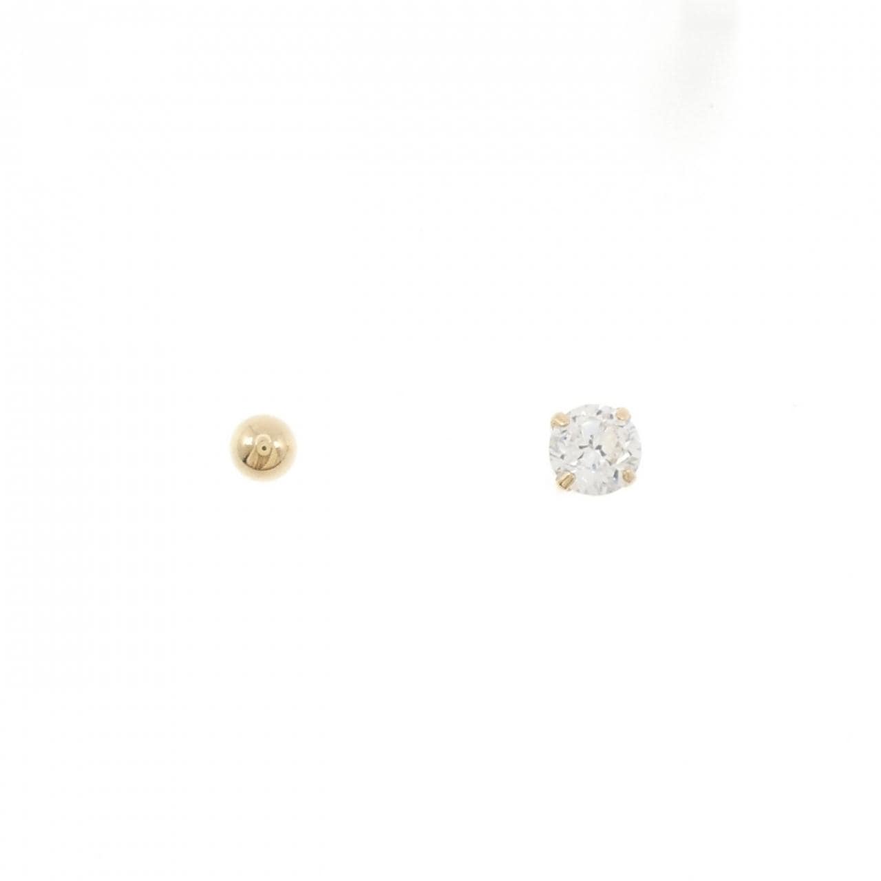 K18YG キュービック ピアス