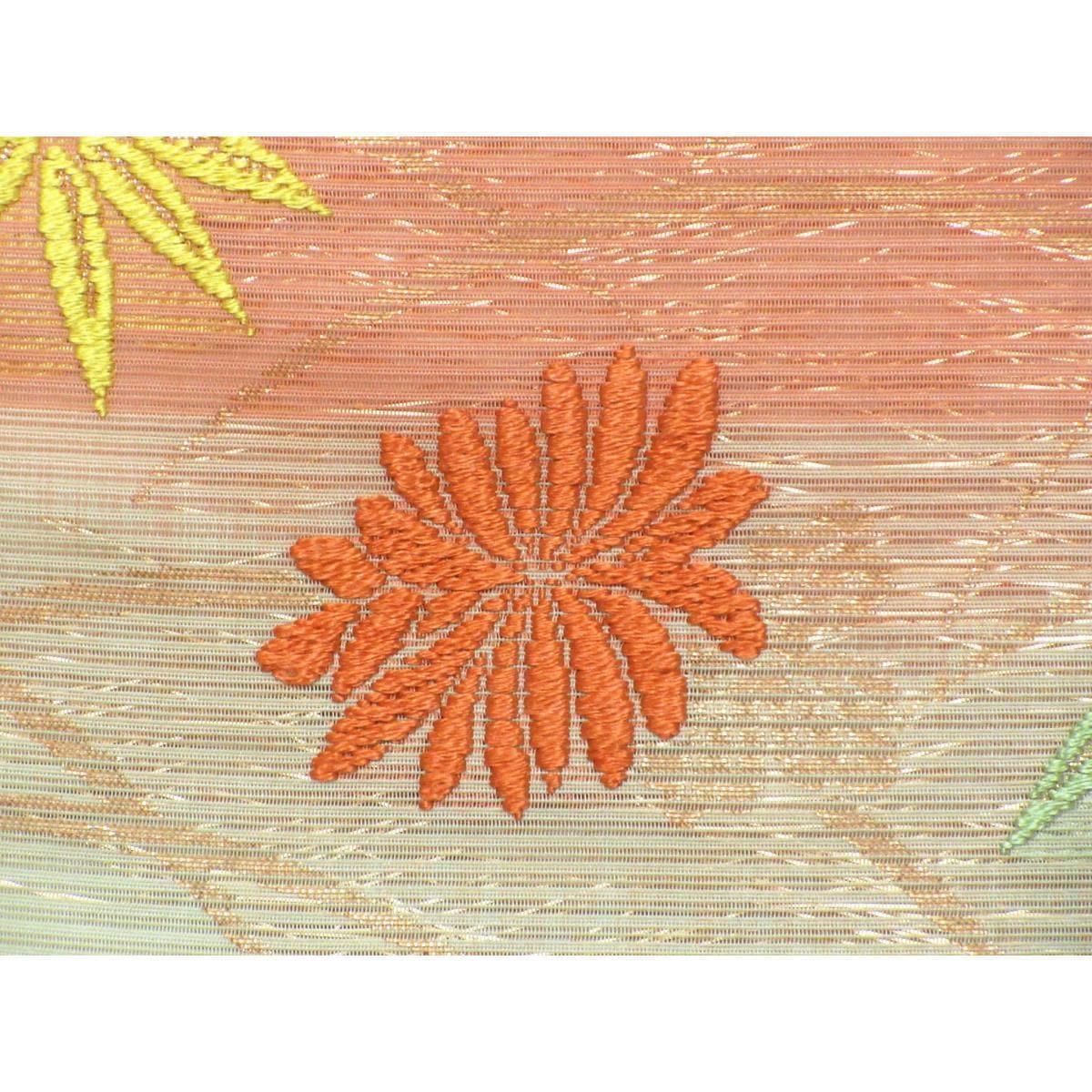 夏袋帯　絽織　唐織　芯なし仕立