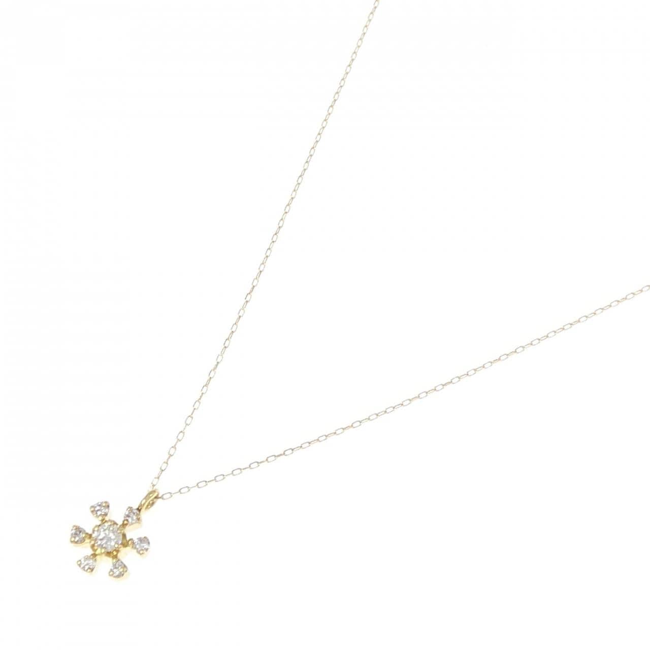 【新品】K18YG ダイヤモンド ネックレス 0.13CT