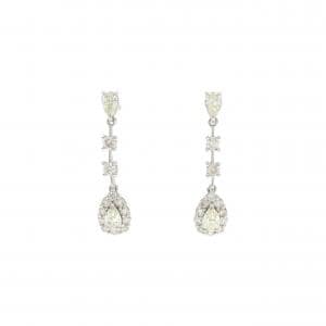 【新品】PT900 ダイヤモンド ピアス 0.60CT