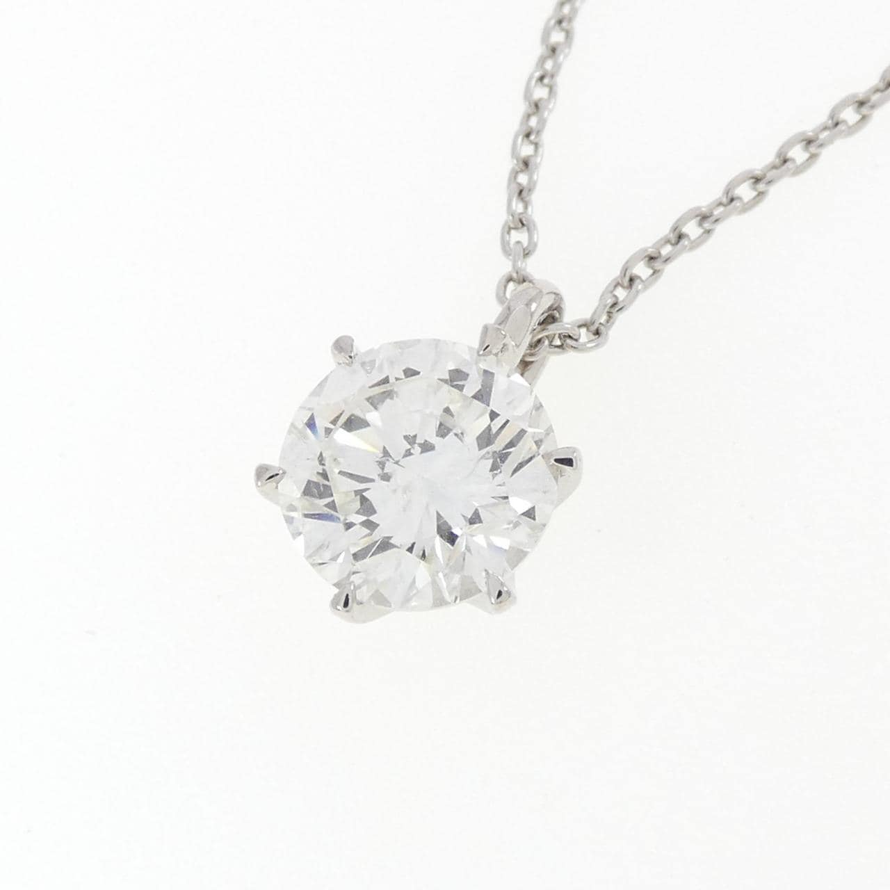 【リメイク】PT900/PT850 ダイヤモンド ネックレス 1.036CT I I1 Good