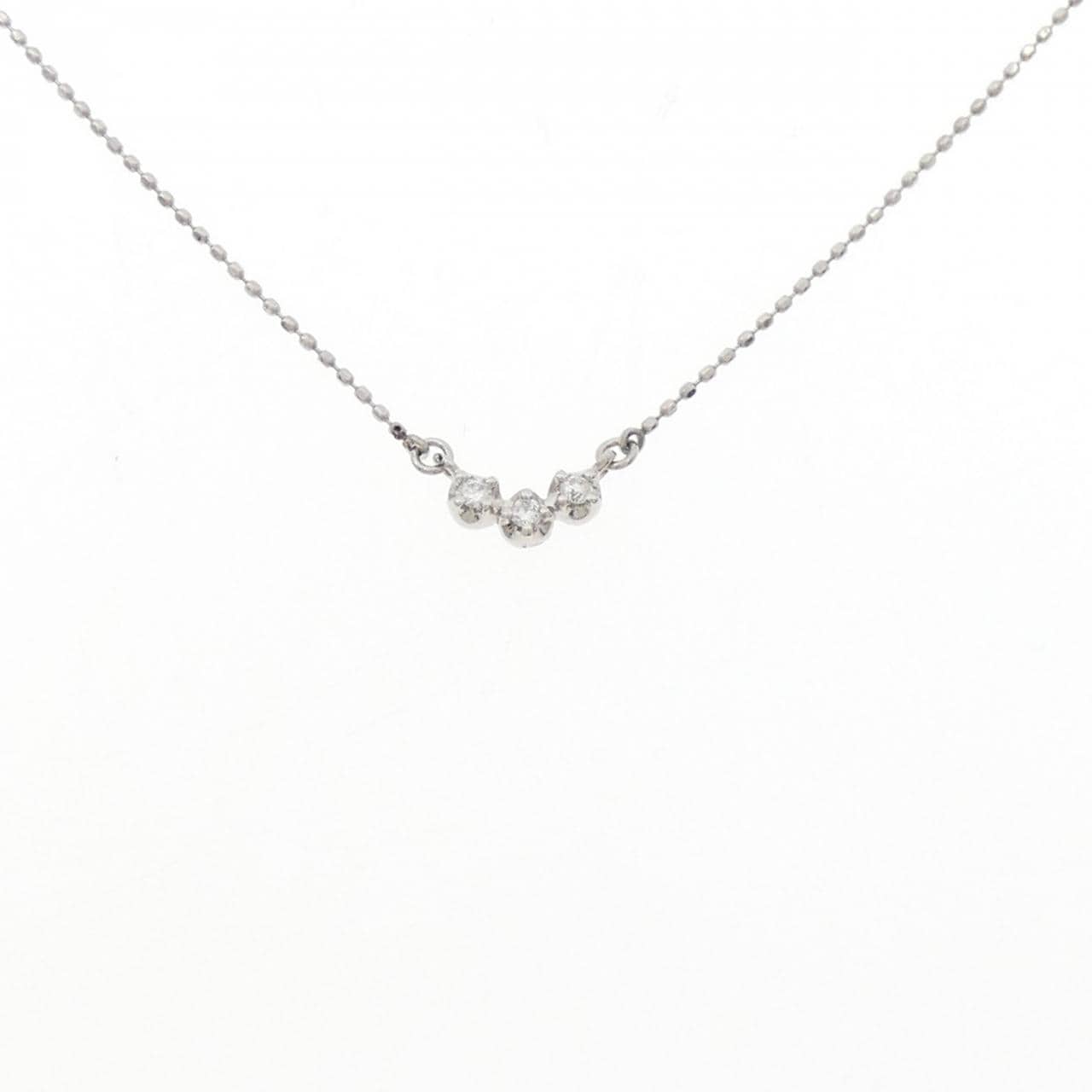 PT900/PT850 ダイヤモンド ネックレス 0.06CT