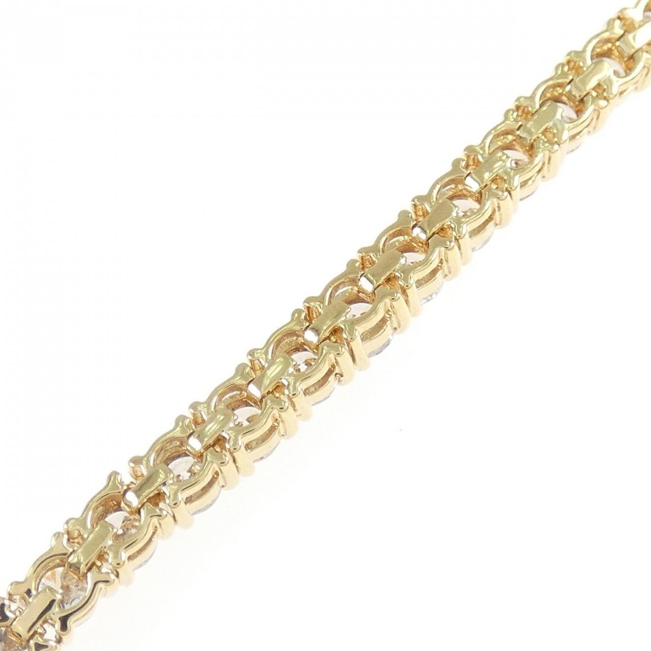 K18YG ダイヤモンド ブレスレット 5.00CT