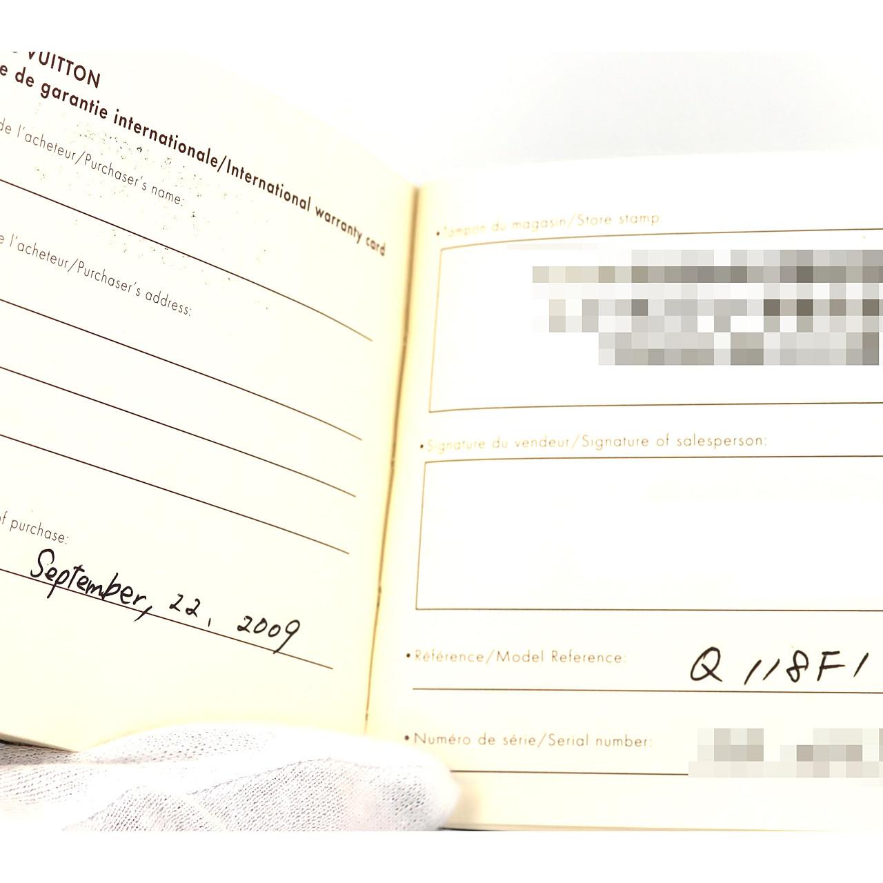 【ノーメンテナンス還元価格】ルイヴィトン タンブールインブラック Q118F SS クォーツ