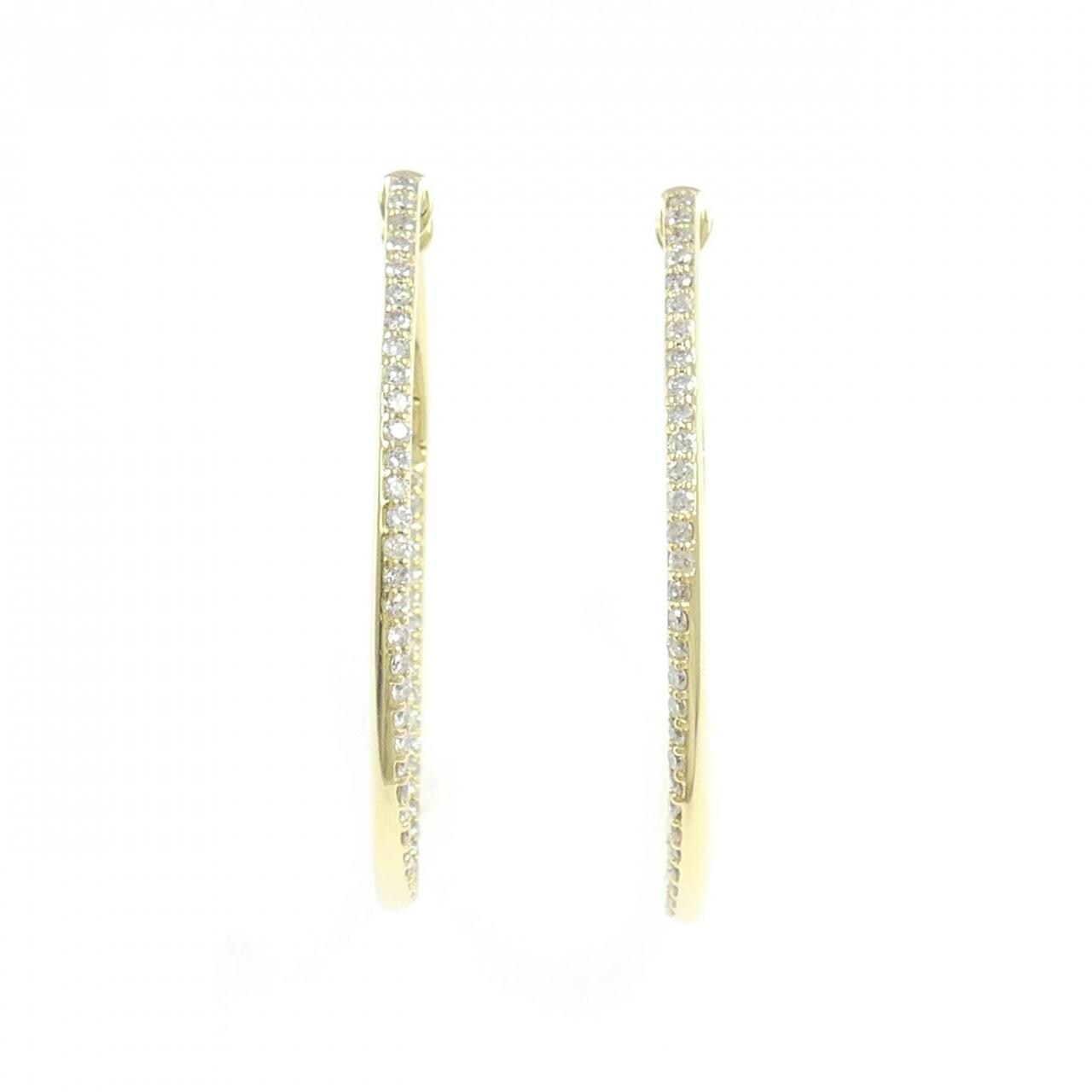 K18YG ダイヤモンド ピアス 1.00CT