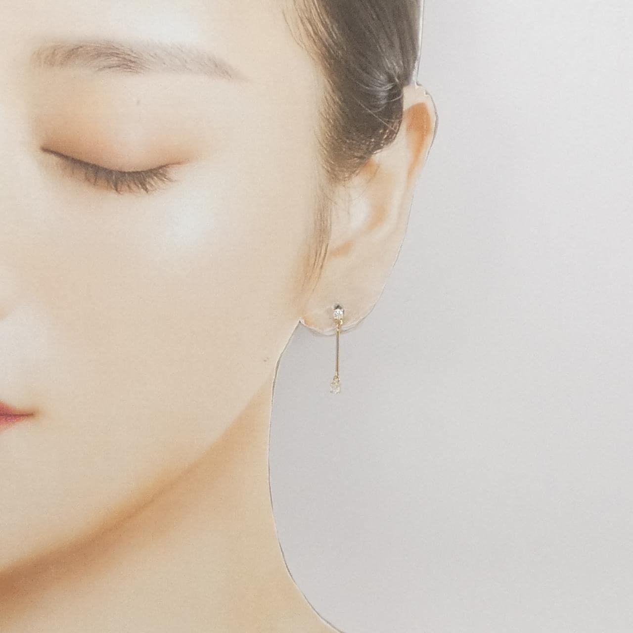 K18YG ダイヤモンド ピアス 0.30CT