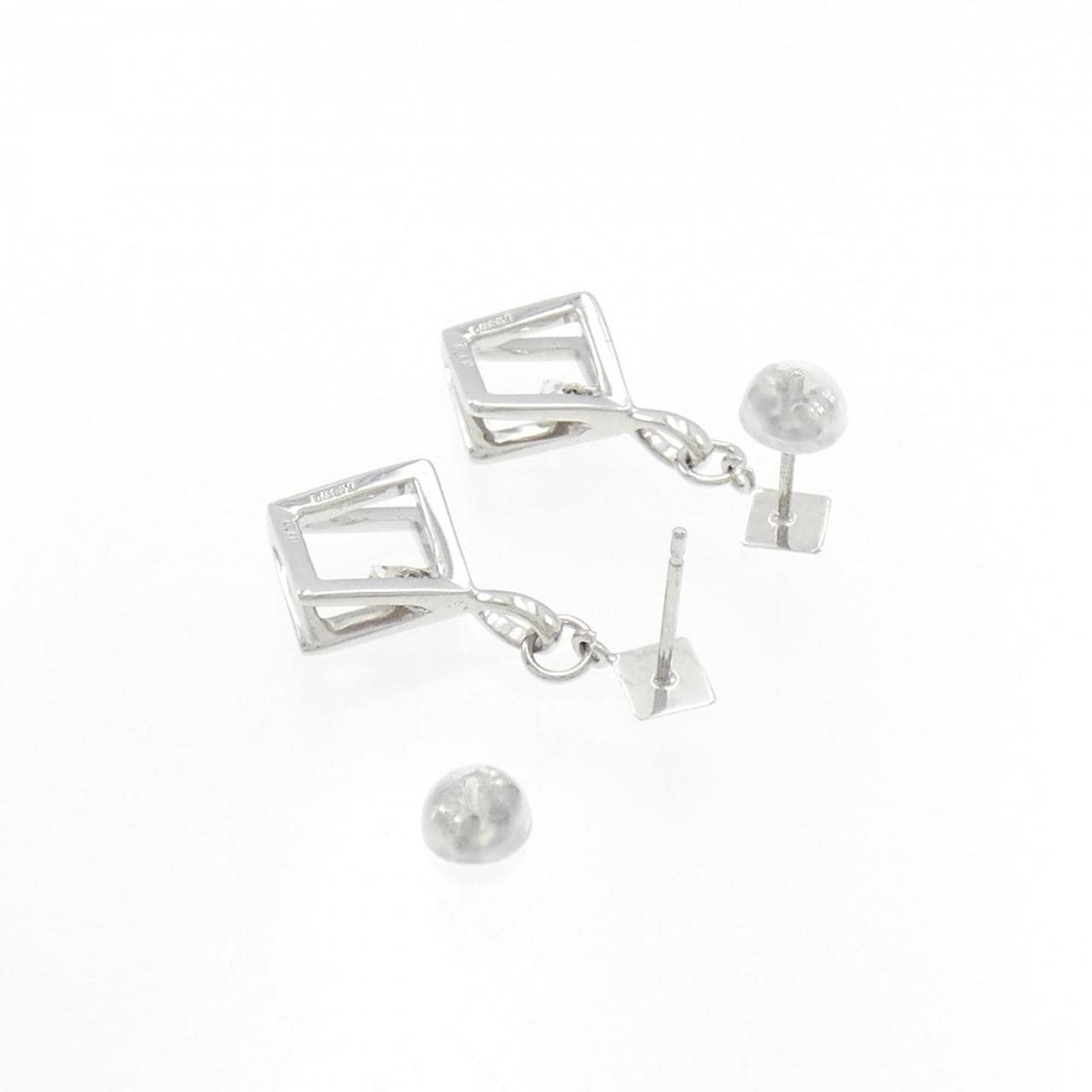 K18WG ダイヤモンド ピアス 0.20CT