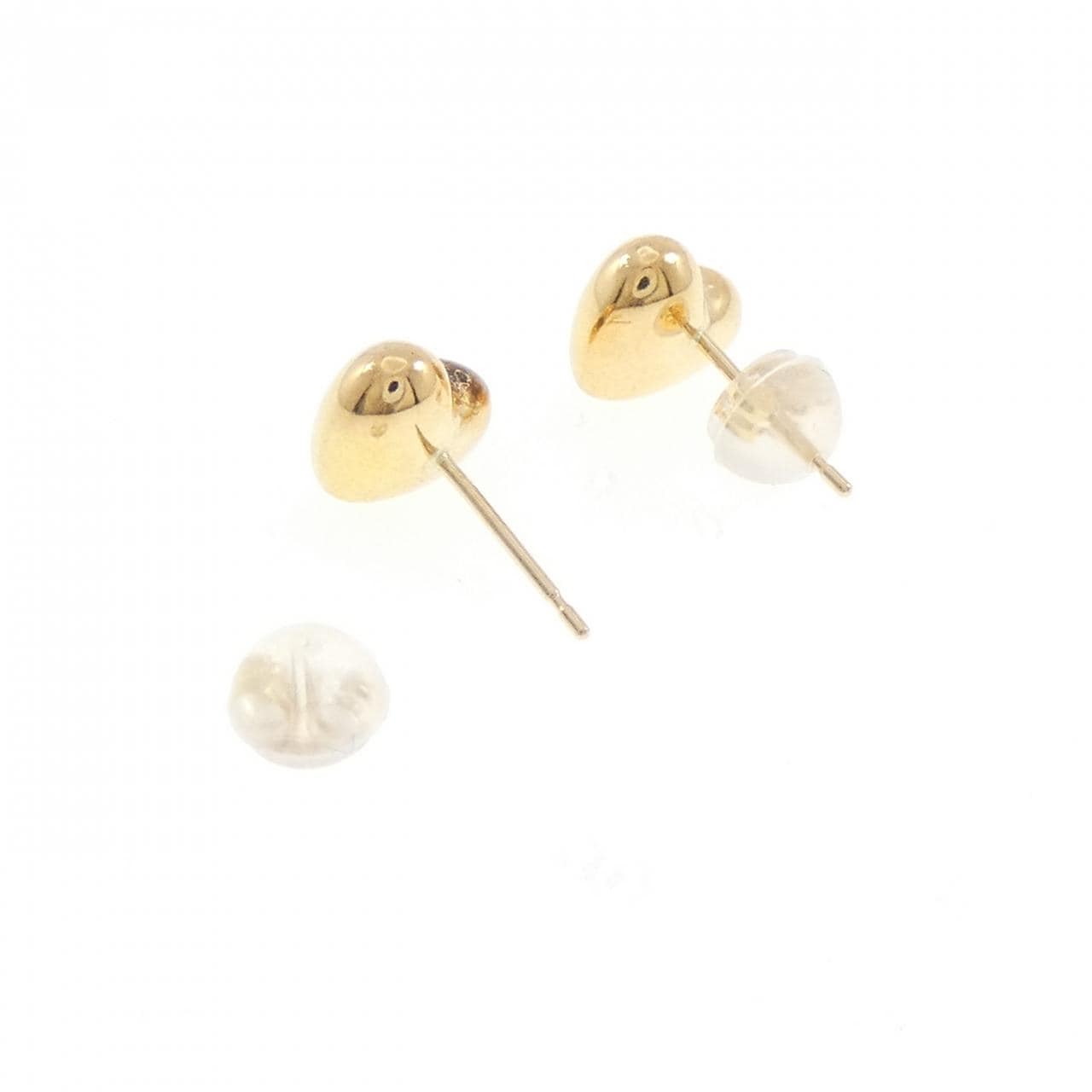 K18YG ハート ピアス