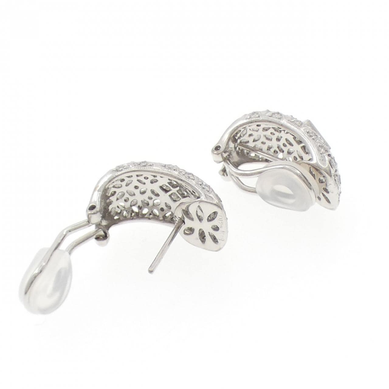 K18WG ダイヤモンド ピアス/イヤリング 1.23CT