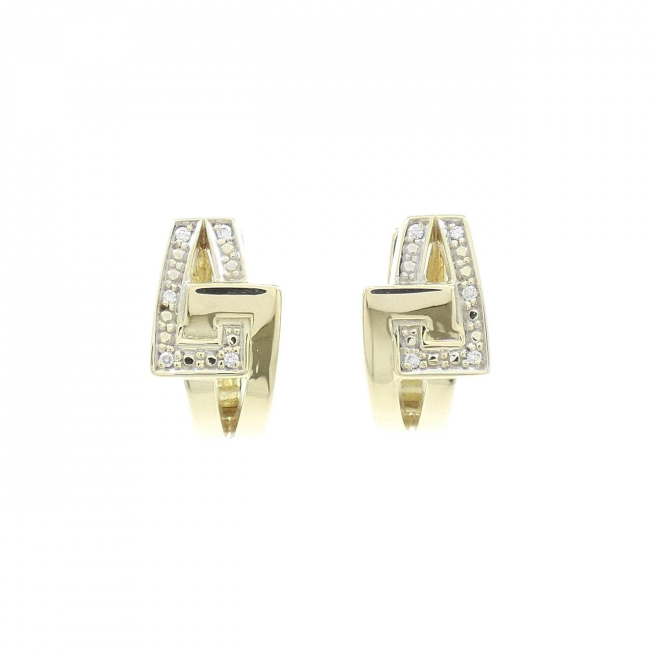 585YG ダイヤモンド ピアス