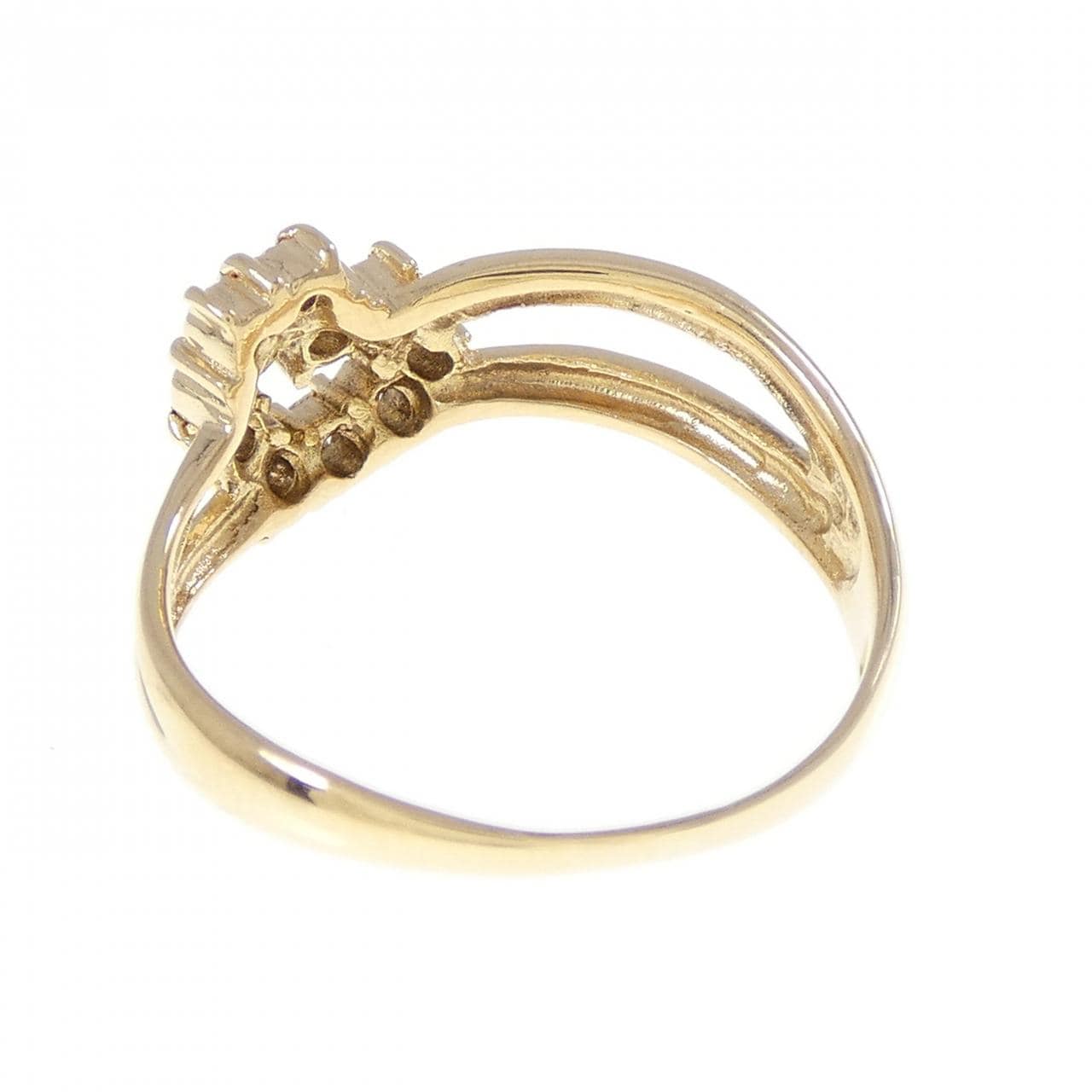K18YG ハート ダイヤモンド リング 0.25CT