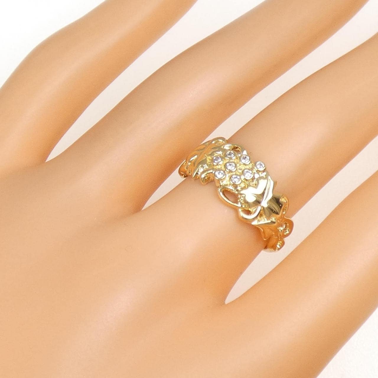 K18YG ダイヤモンド リング 0.09CT