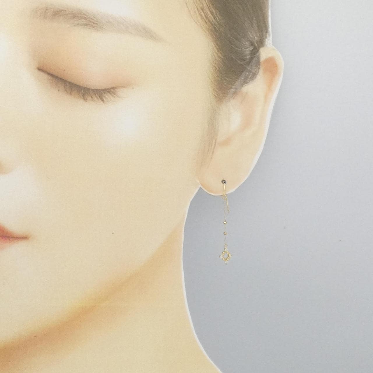 [Remake] K18YG Diamond earrings 0.08CT