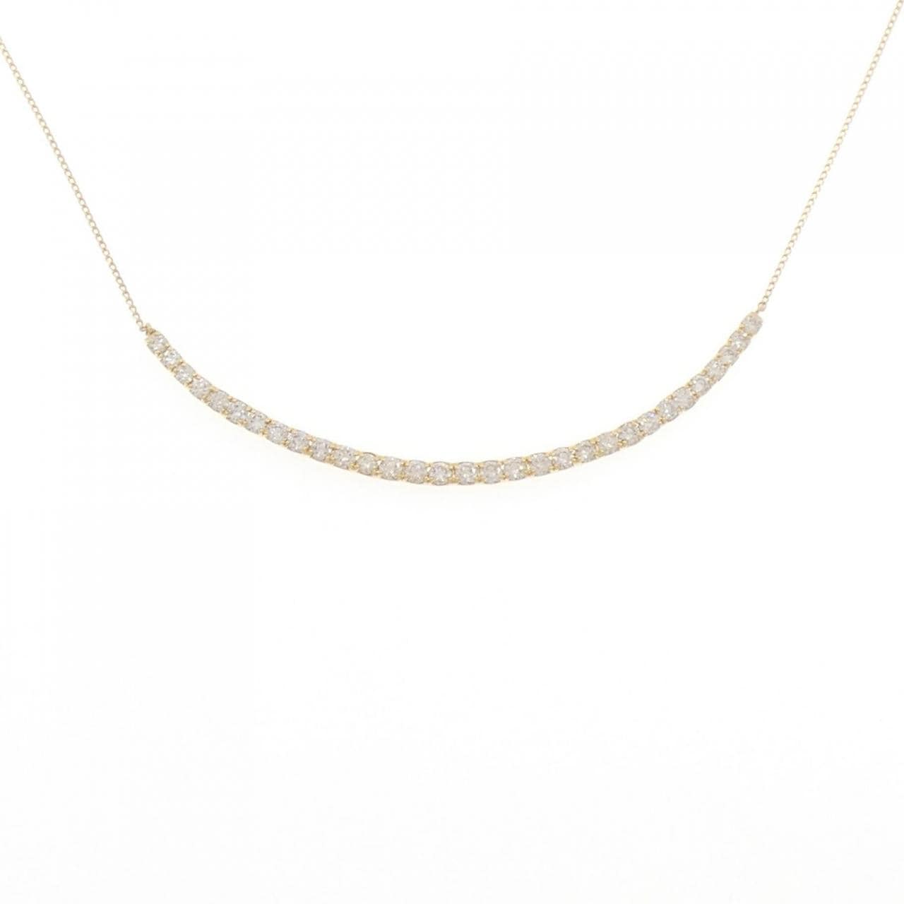 [BRAND NEW] K18YG Diamond necklace 1.00CT