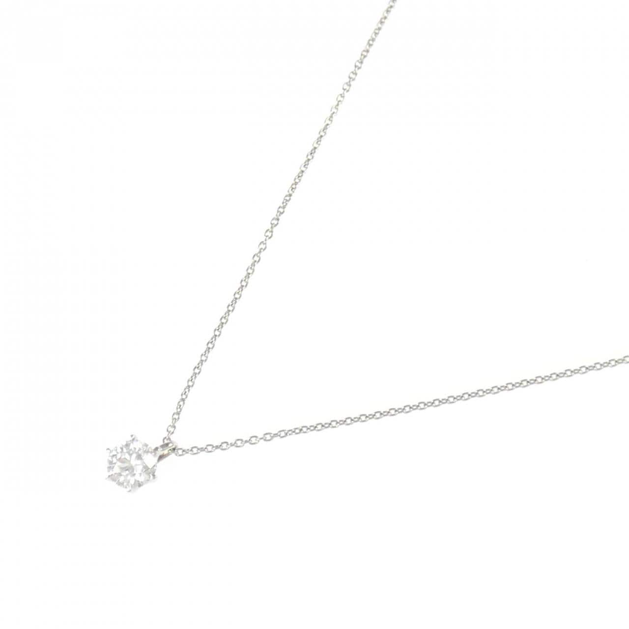 【リメイク】PT900/PT850 ダイヤモンド ネックレス 0.417CT E SI1 EXT H&C