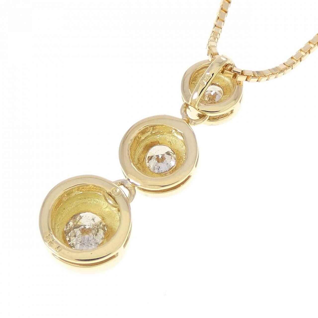 K18YG ダイヤモンド ネックレス 0.33CT