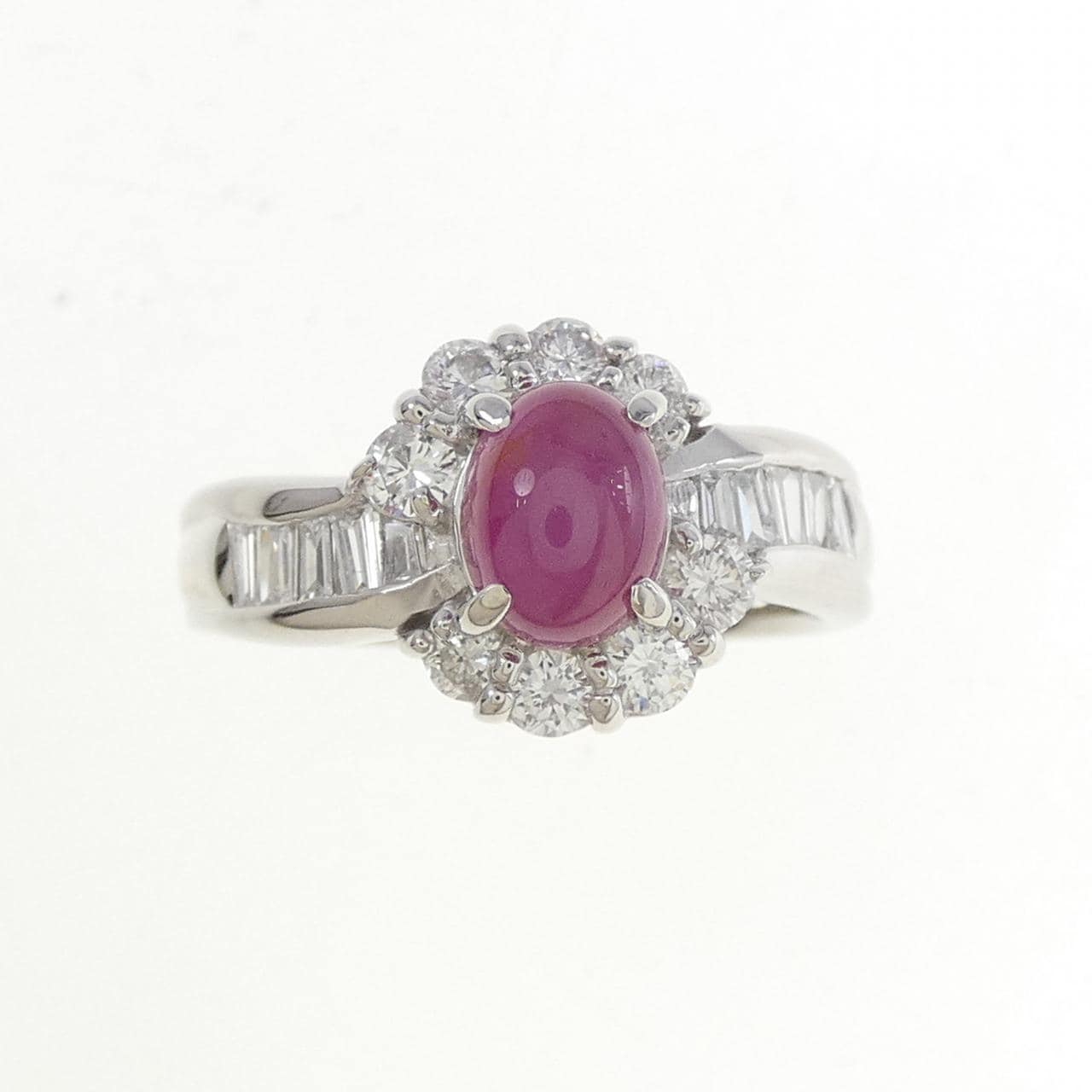 PT900 スタールビー リング 1.670CT