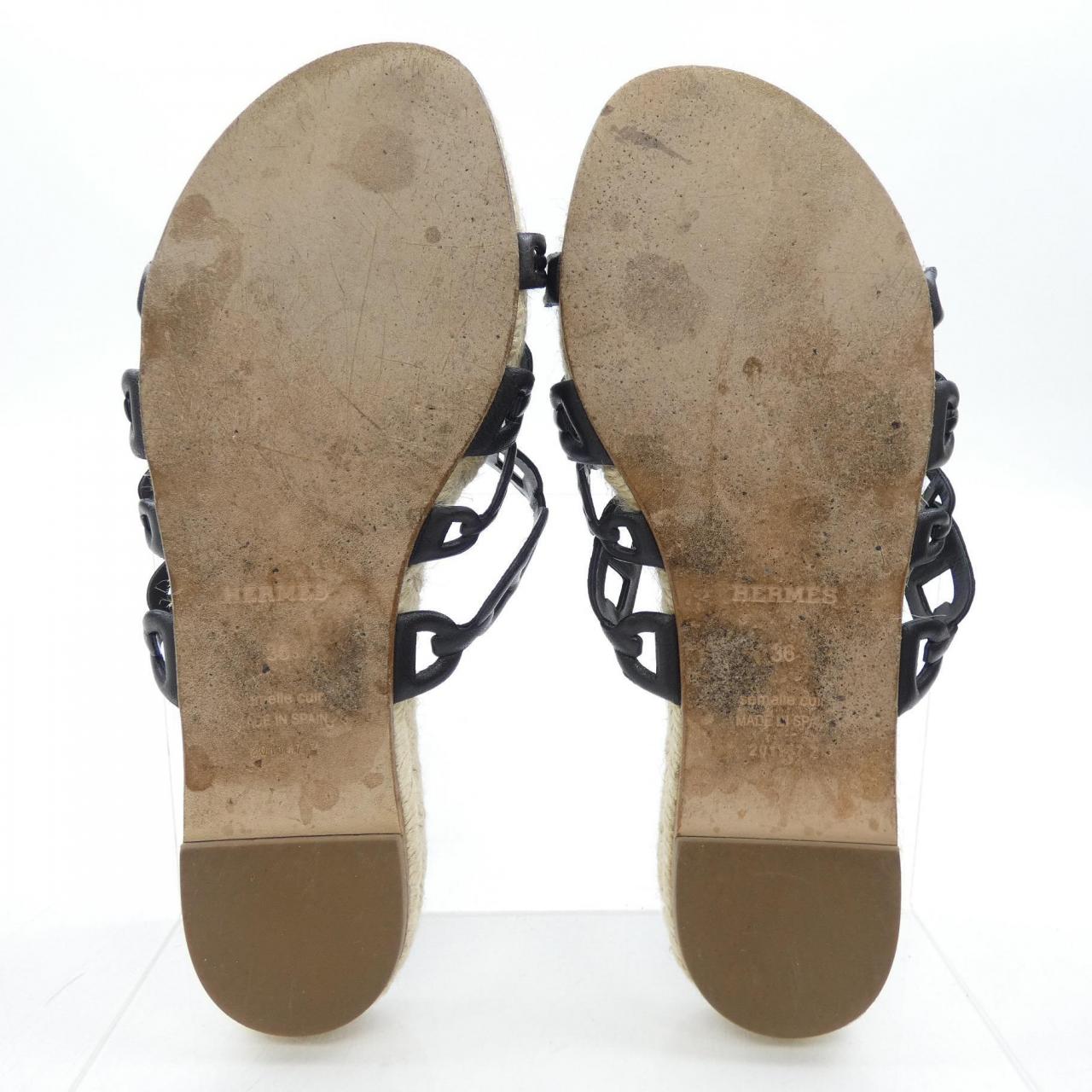 エルメス HERMES アンコーヌ ANCONE シェーヌダンクル 201147Z サンダル