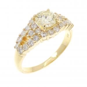 K18YG ダイヤモンド リング 0.46CT