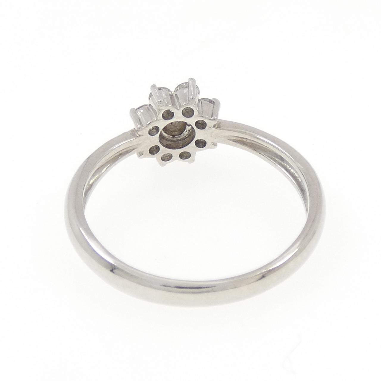 PT900 フラワー ダイヤモンド リング 0.24CT
