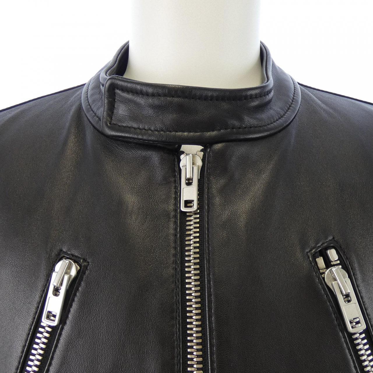 メゾンマルジェラ Maison Margiela ハの字 S50AM0489 レザーライダースジャケット