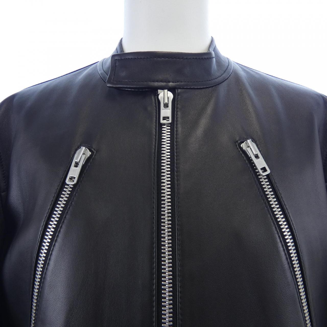 メゾンマルジェラ Maison Margiela ハの字 S50AM0489 レザーライダースジャケット