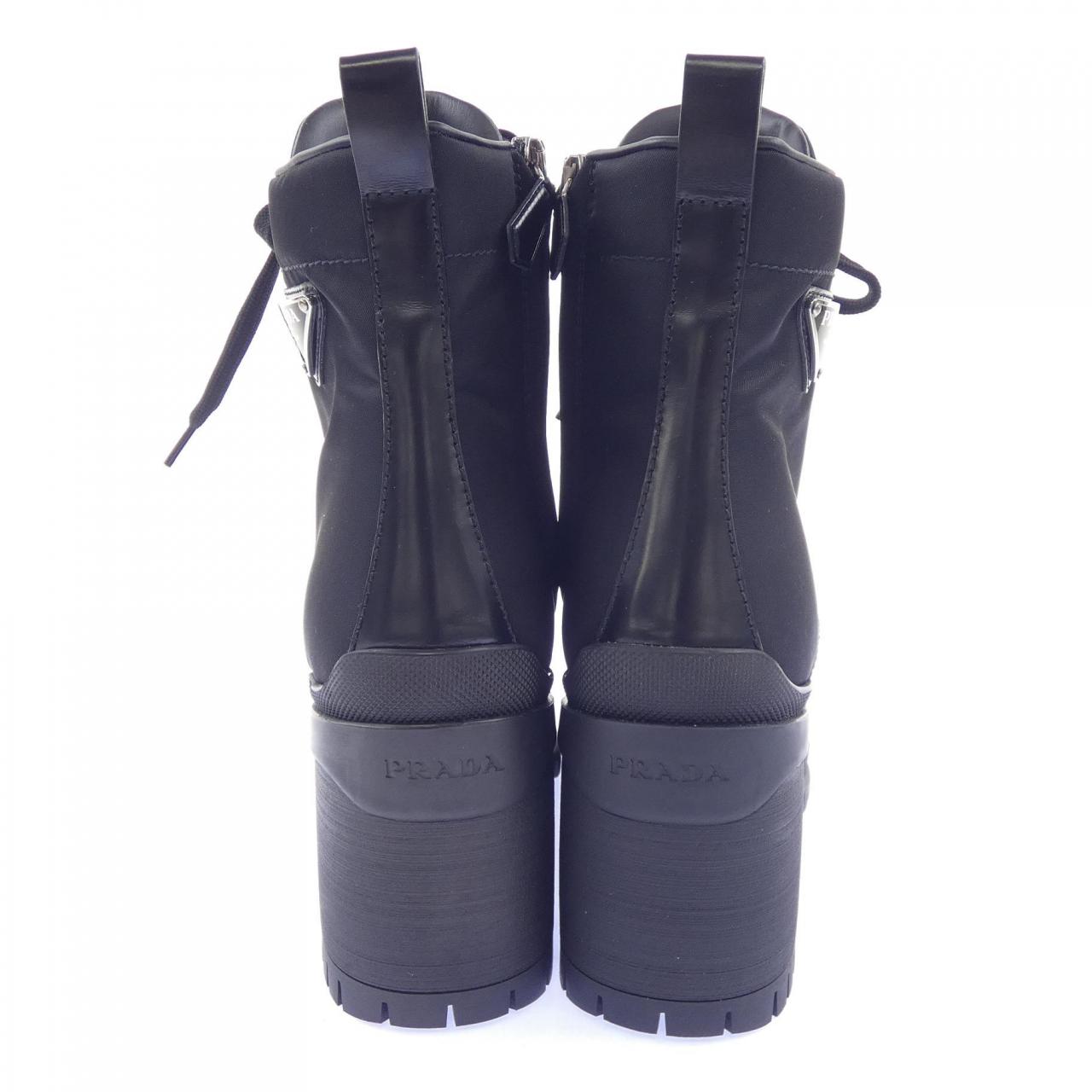 プラダ PRADA ブラッシュドレザー 1T239N トライアングルロゴ ブーツ
