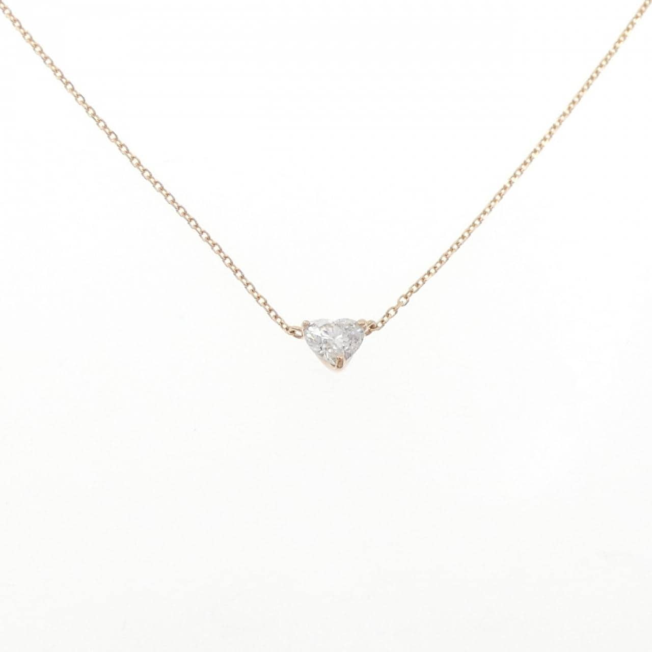 K18PG ハート ダイヤモンド ネックレス 0.360CT