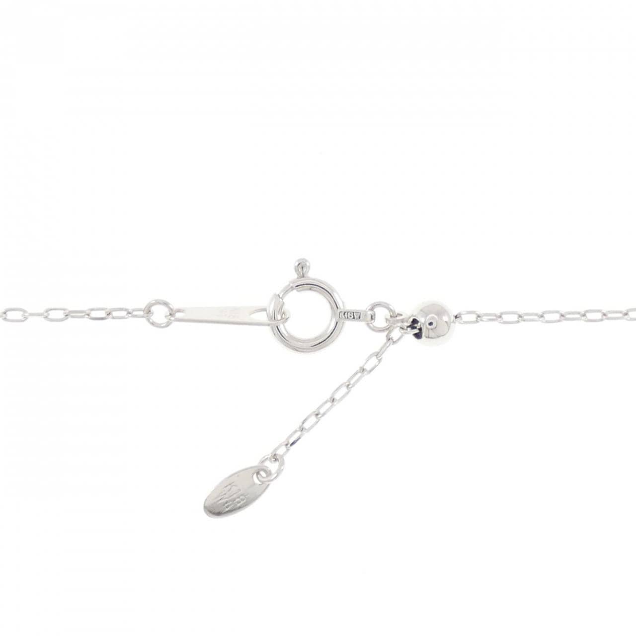 K18WG ダイヤモンド ネックレス 0.12CT