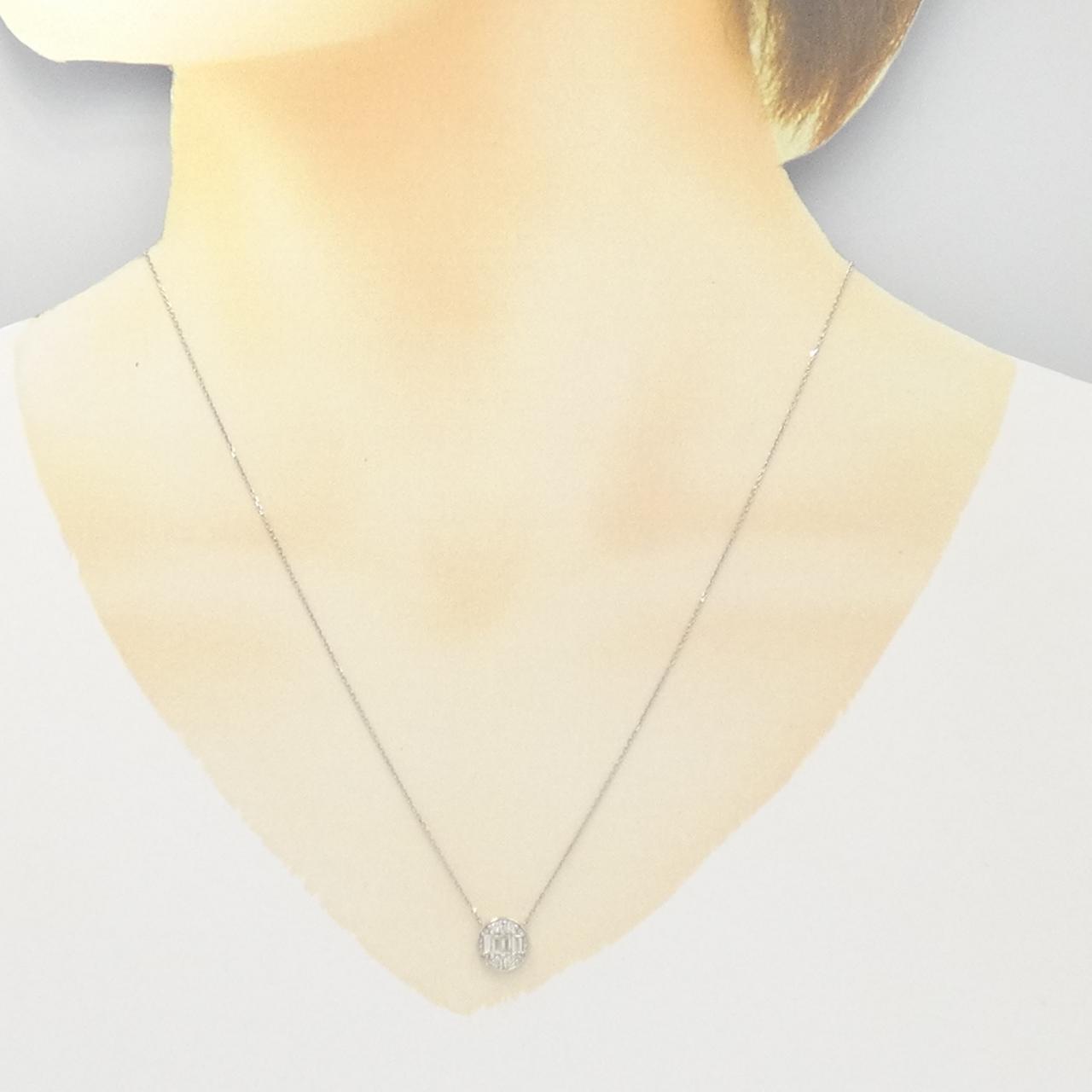 【新品】PT ダイヤモンド ネックレス 0.30CT