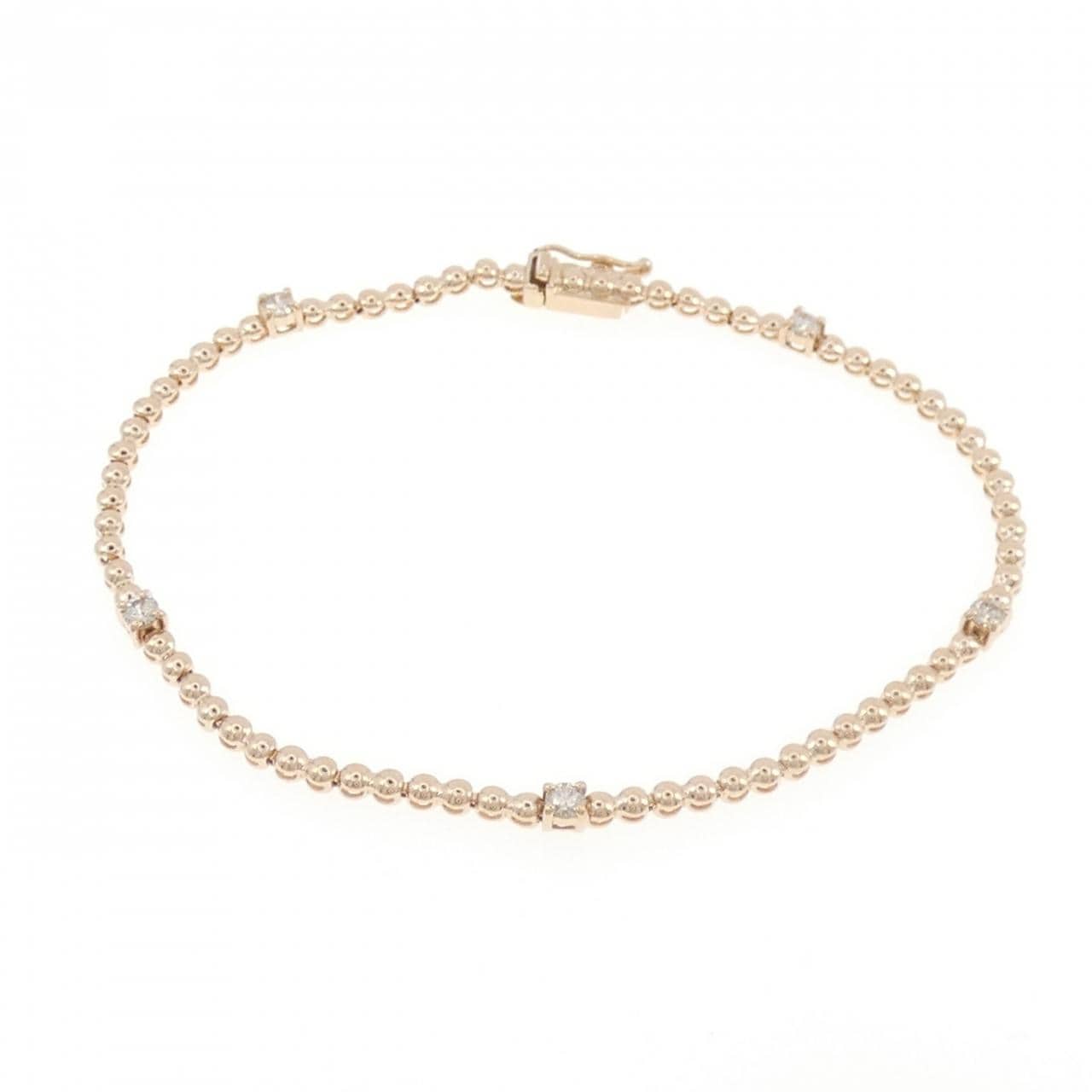 K18PG Diamond bracelet 0.30CT