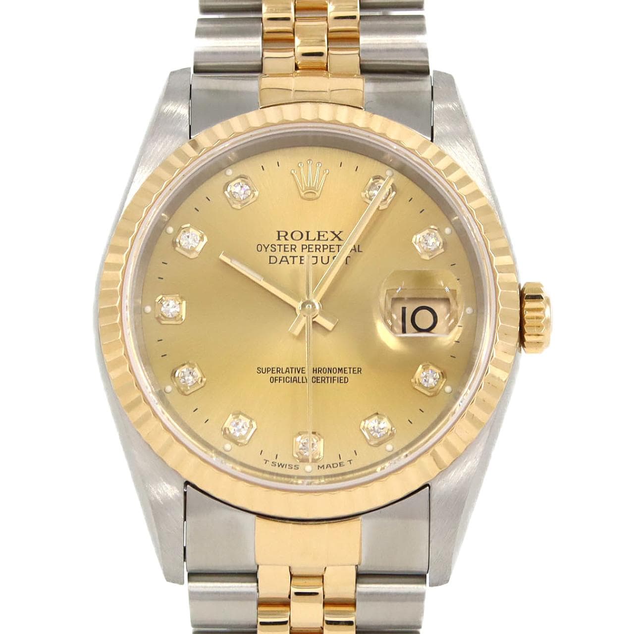 ロレックス デイトジャスト 16233G SSxYG 自動巻 W番