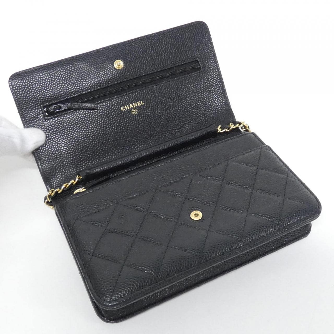 シャネル タイムレスクラシック ライン 33814 チェーンウォレット