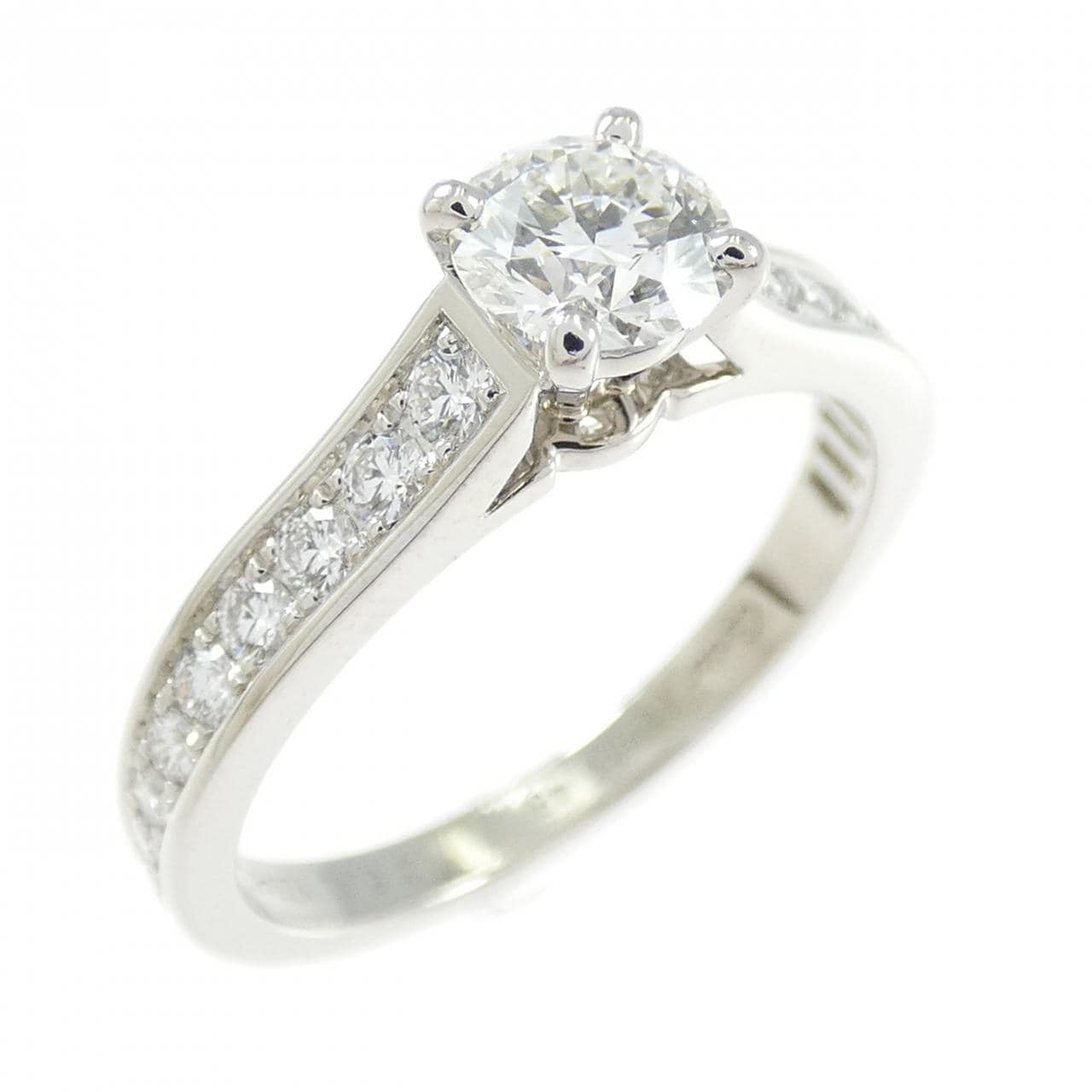 カルティエ 1895 ソリテール リング 0.41CT H VVS2 EXT