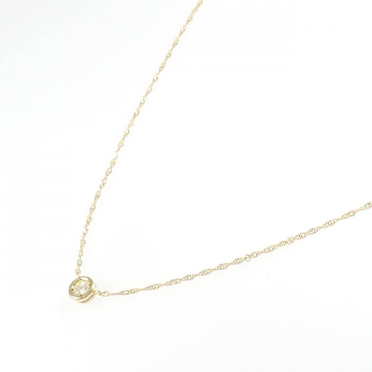 K18YG ダイヤモンド ネックレス 0.141CT