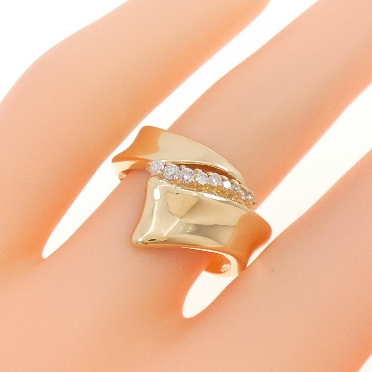 K18YG ダイヤモンド リング 0.1CT