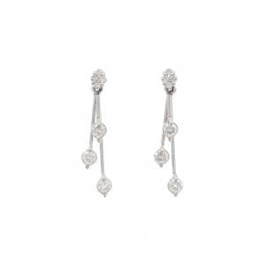 PT900 ダイヤモンド ピアス 0.60CT