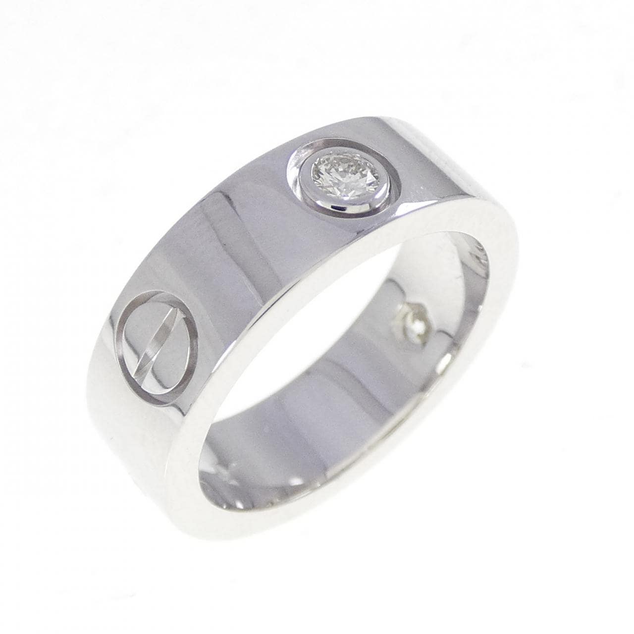 カルティエ ラブ ハーフダイヤ リング