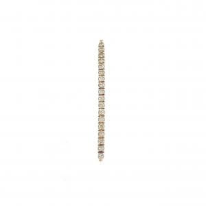 ヒロタカ ゴサマー ロング バー ピアス 0.09CT 片耳