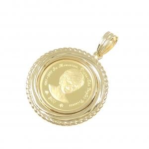 K18(枠） コイン ペンダント