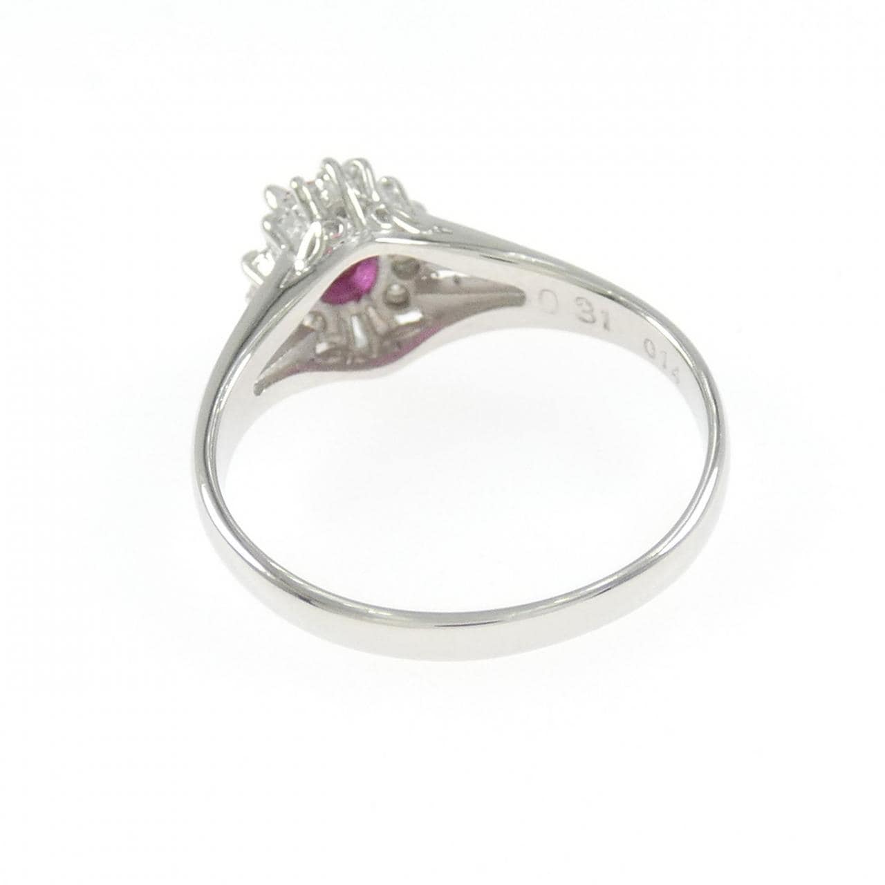 PT900 ルビー リング 0.31CT