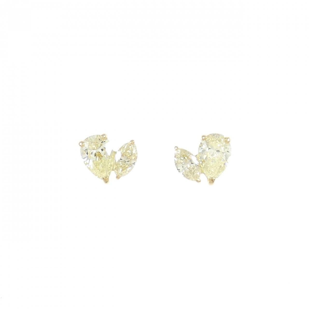 【新品】K18YG ダイヤモンド ピアス 0.56CT