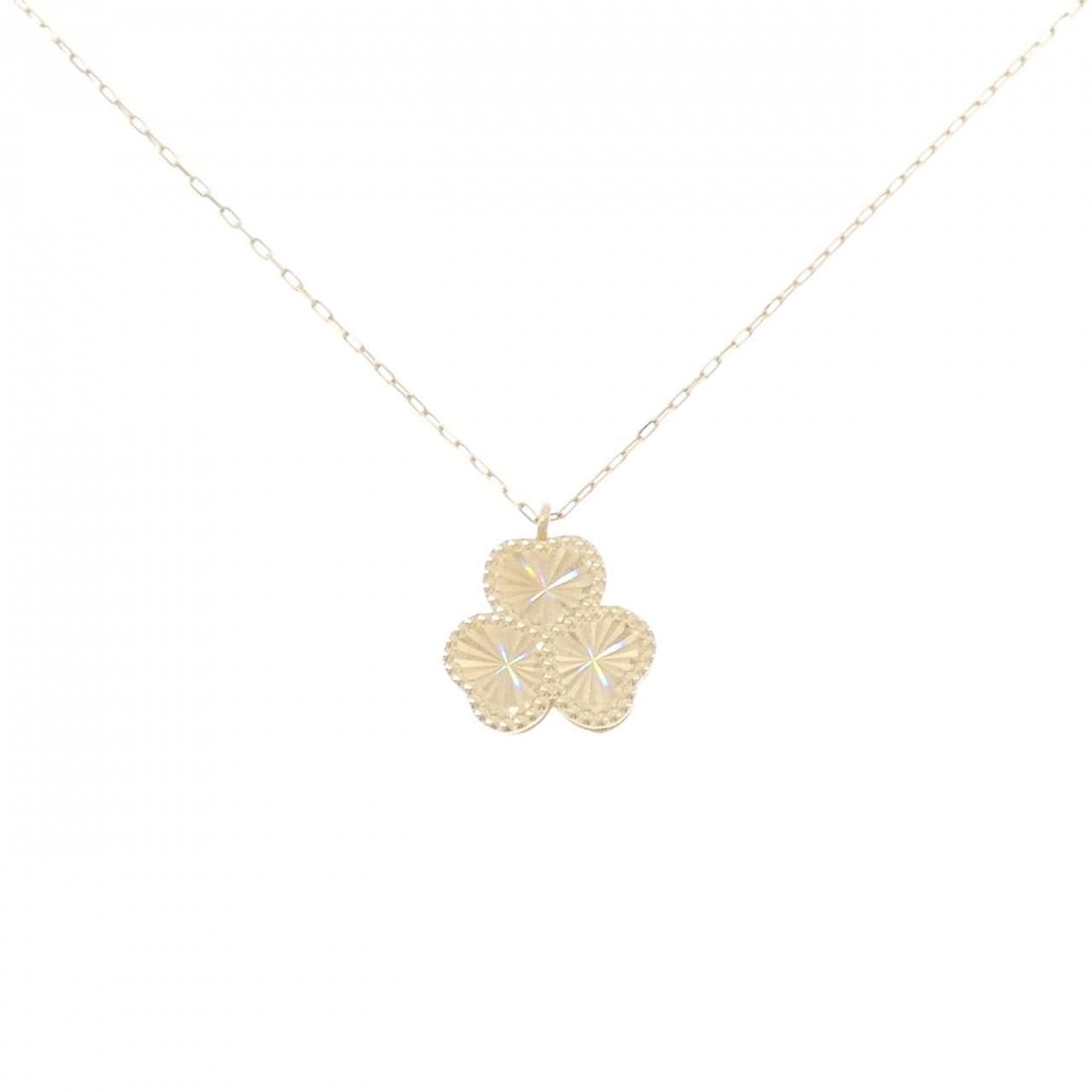 【新品】K18YG クローバー ネックレス