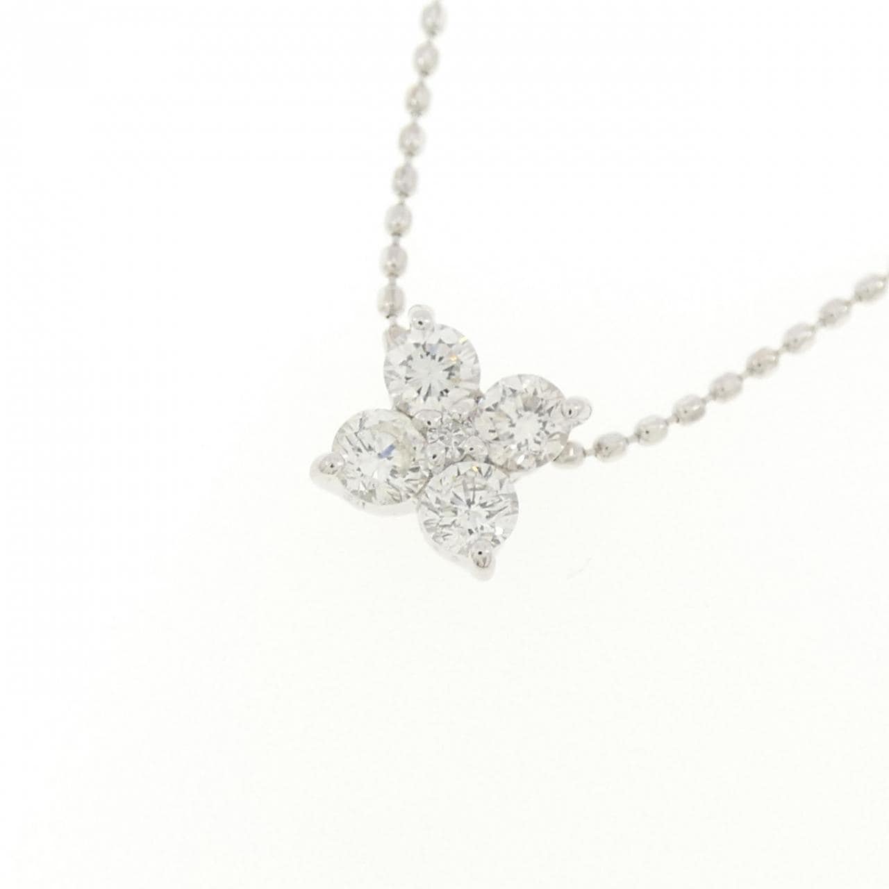 ポンテヴェキオ フラワー ダイヤモンド ネックレス 0.30CT