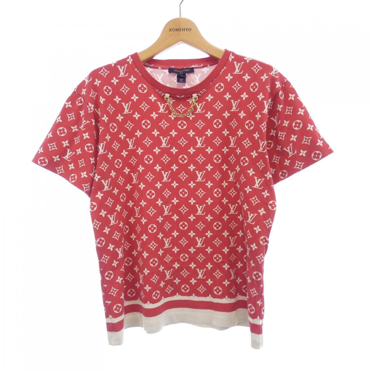 ルイヴィトン LOUIS VUITTON ストライプアクセントモノグラムTシャツ FOTS37TR1 Tシャツ