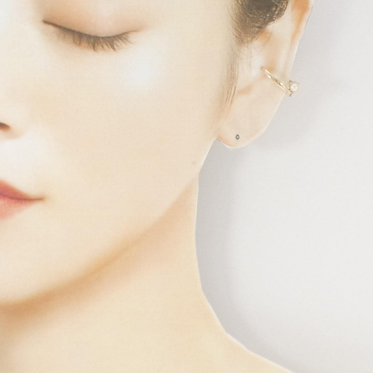 ヒロタカ アコヤパール イヤーカフ 3.5mm 片耳