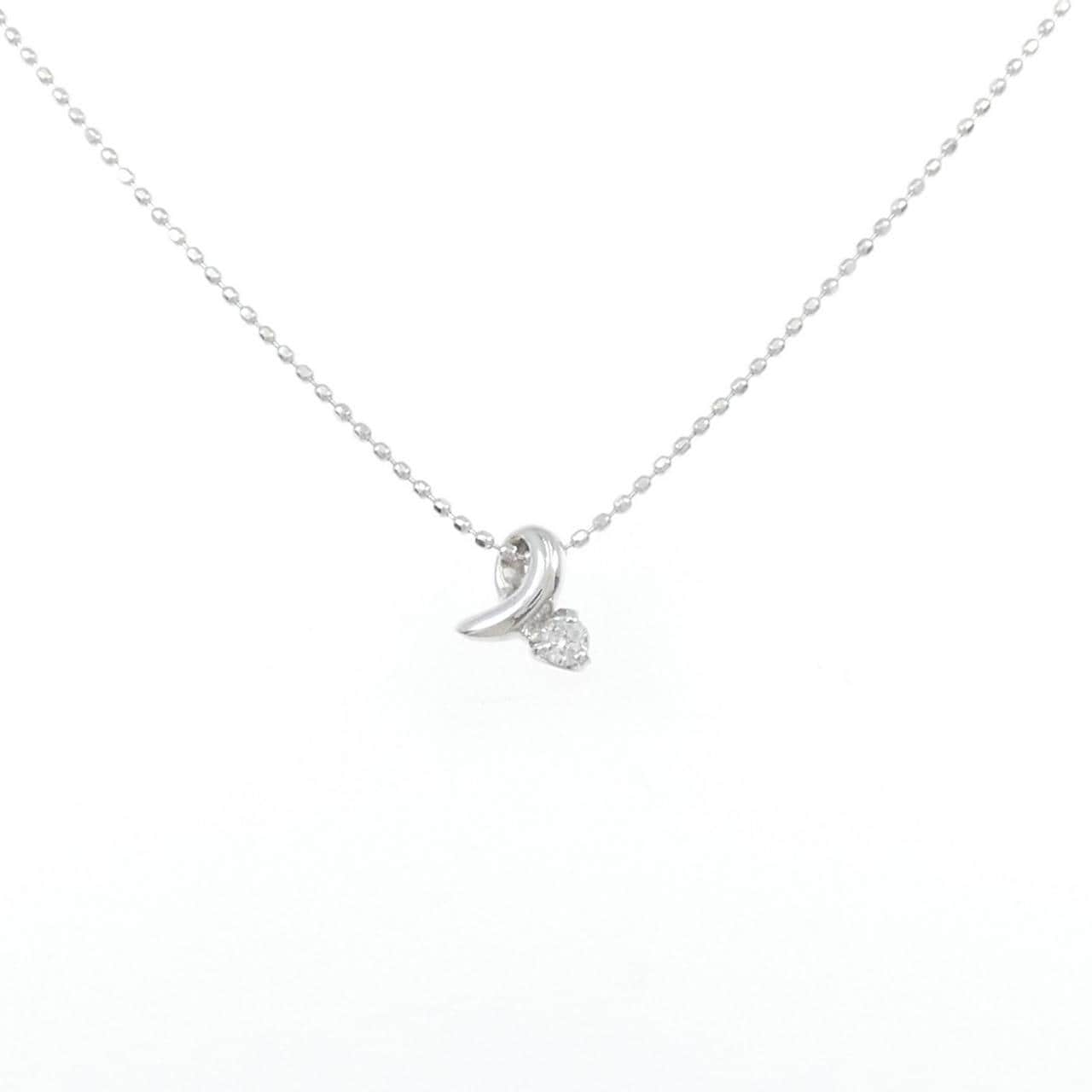 K18WG ダイヤモンド ネックレス 0.05CT