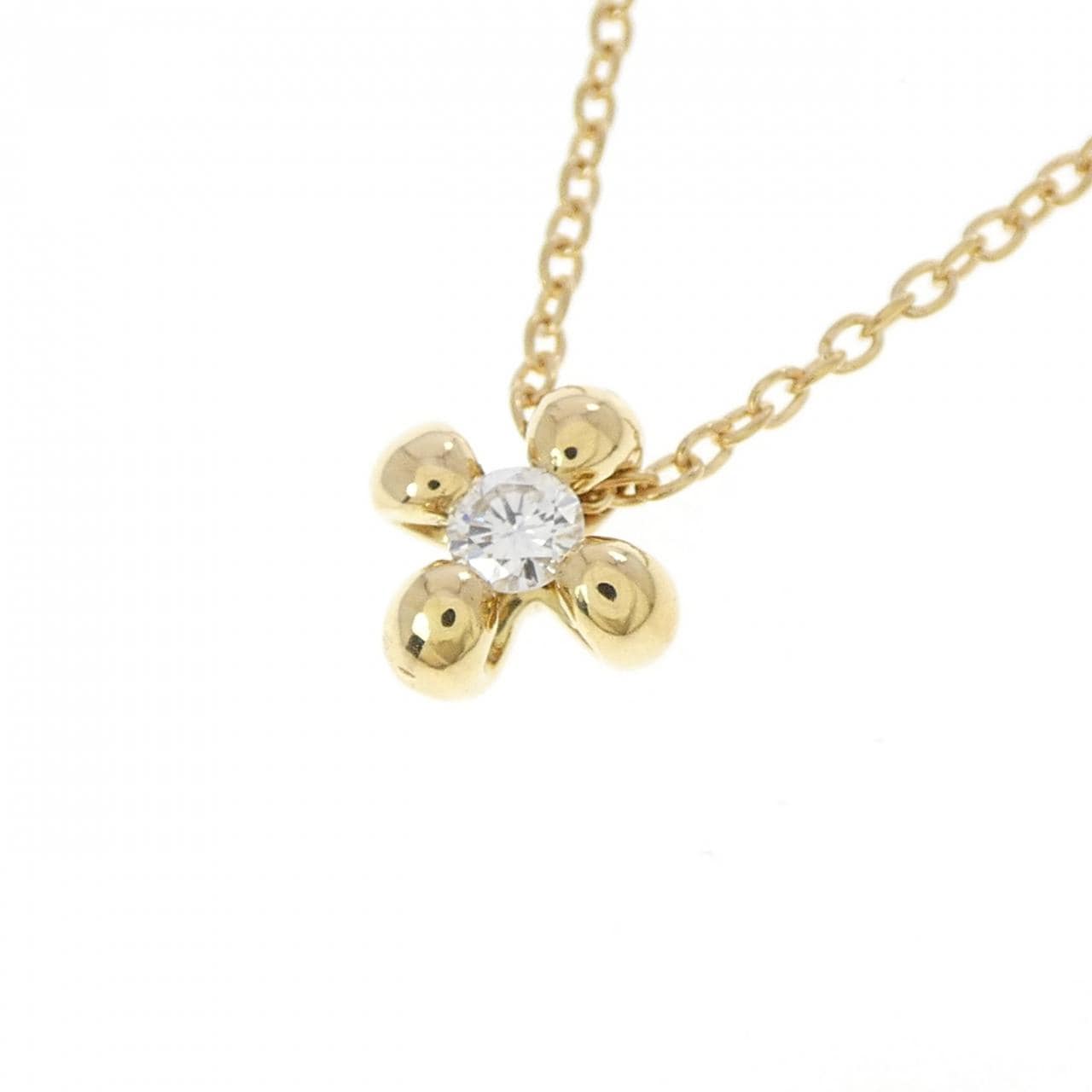 K18YG ダイヤモンド ネックレス 0.09CT